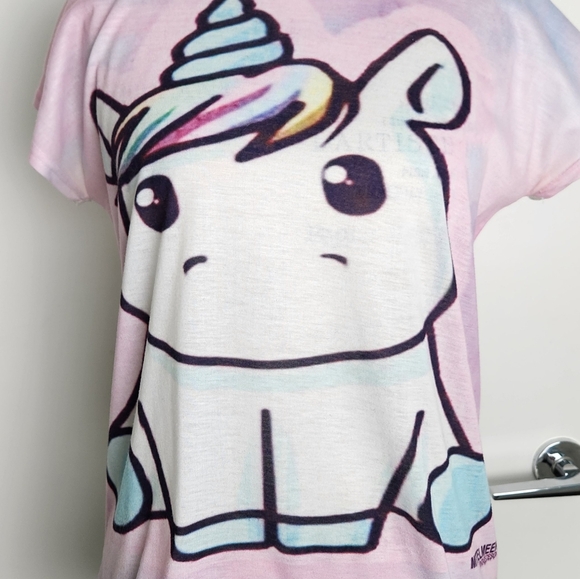 Pastel Rainbow Unicorn Shirt Top - Picture 7 of 8